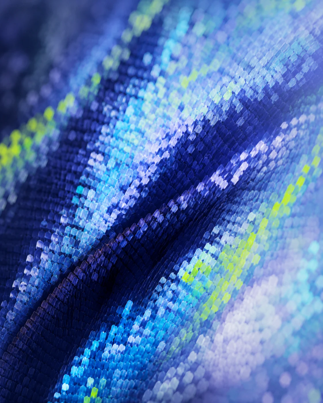 Texture macro blu e azzurra in palette ALKEMYA